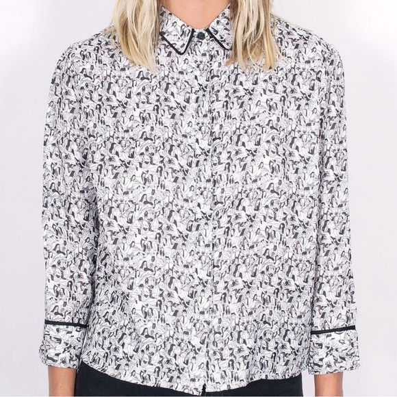 Rachel Antonoff blouse size small S - Picture 6 of 6